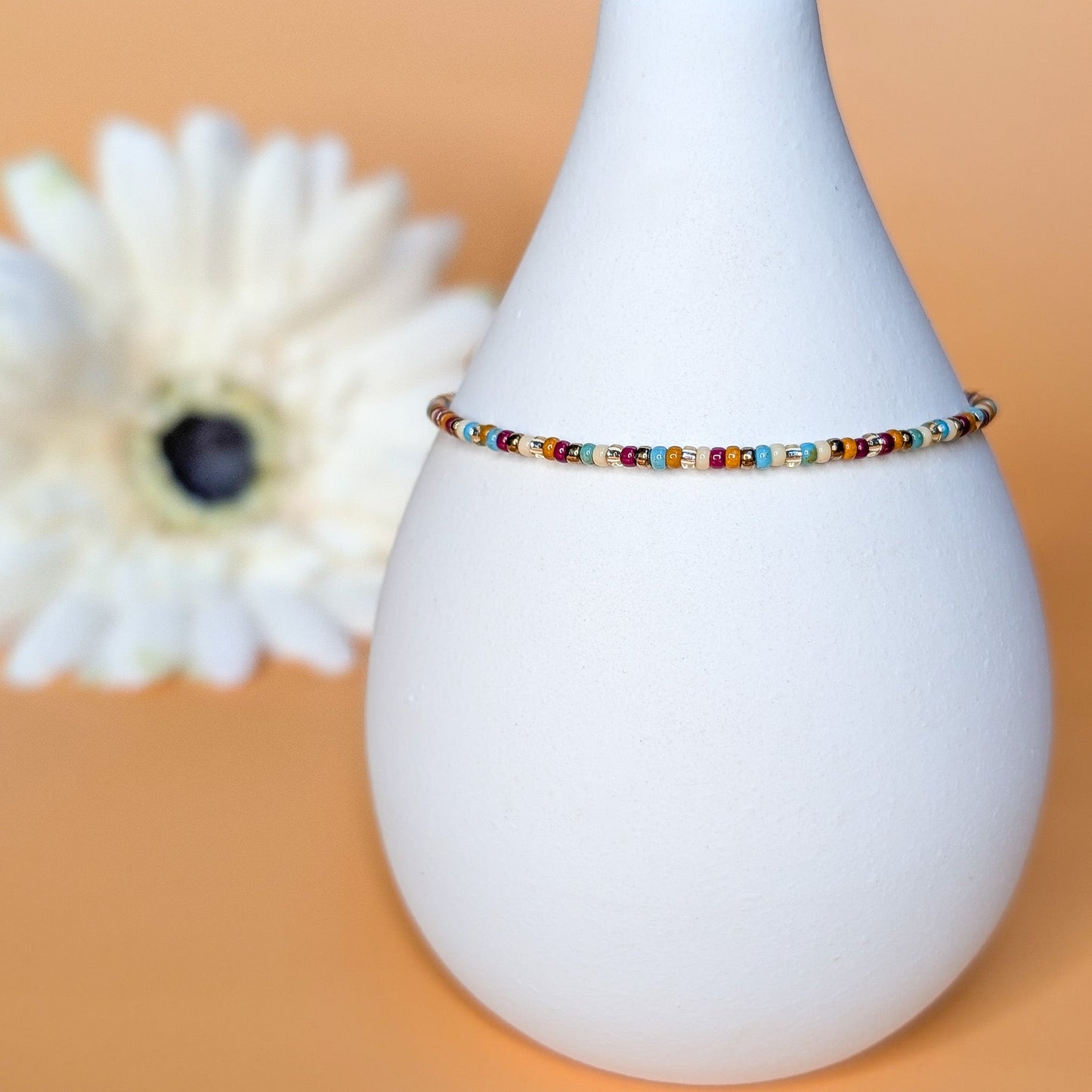 Dainty Bracelet - Caynon Skies - Gold Clasp