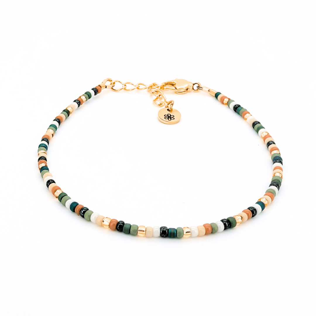 Dainty Bracelet - Evergreen Gold - Gold Clasp