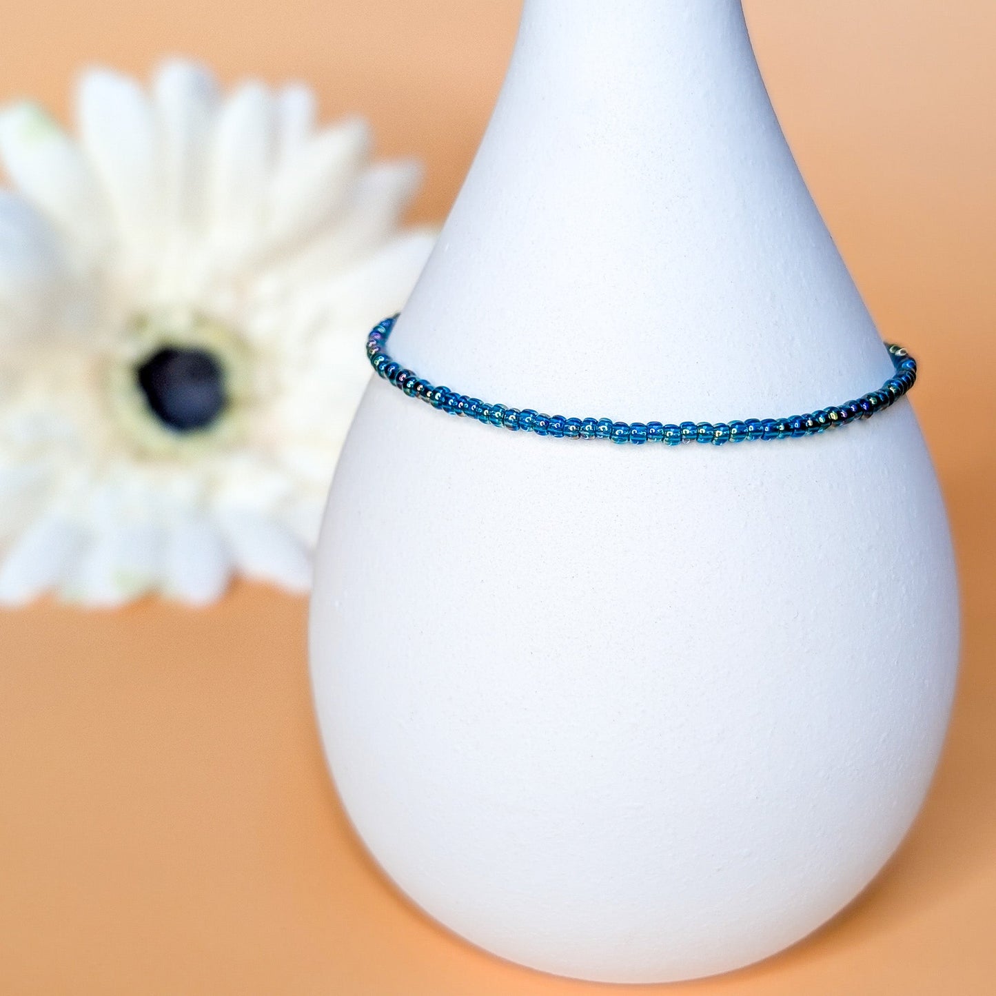Dainty Bracelet - Lagoon Waters - Silver Clasp