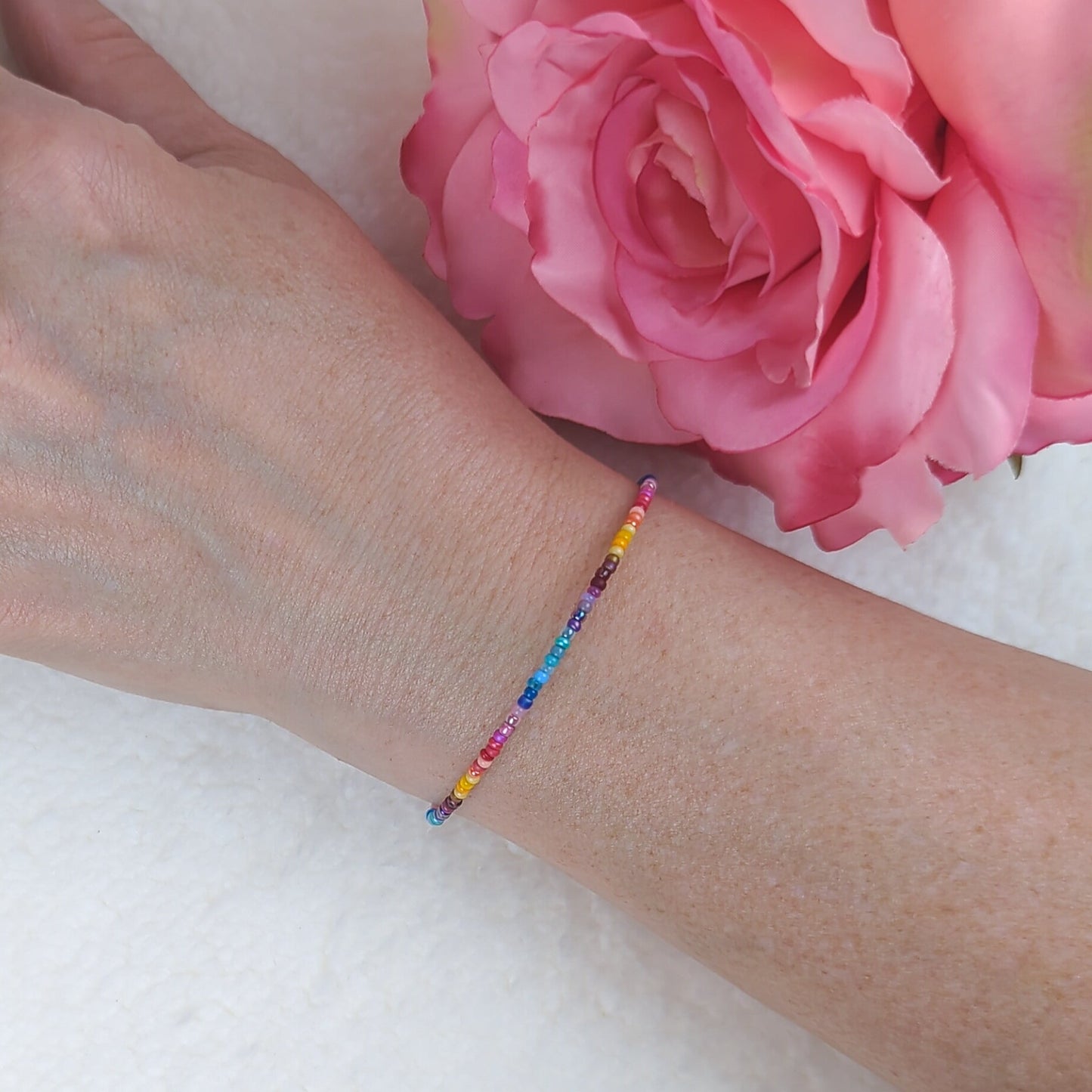 Dainty bracelet - multicolor ombre