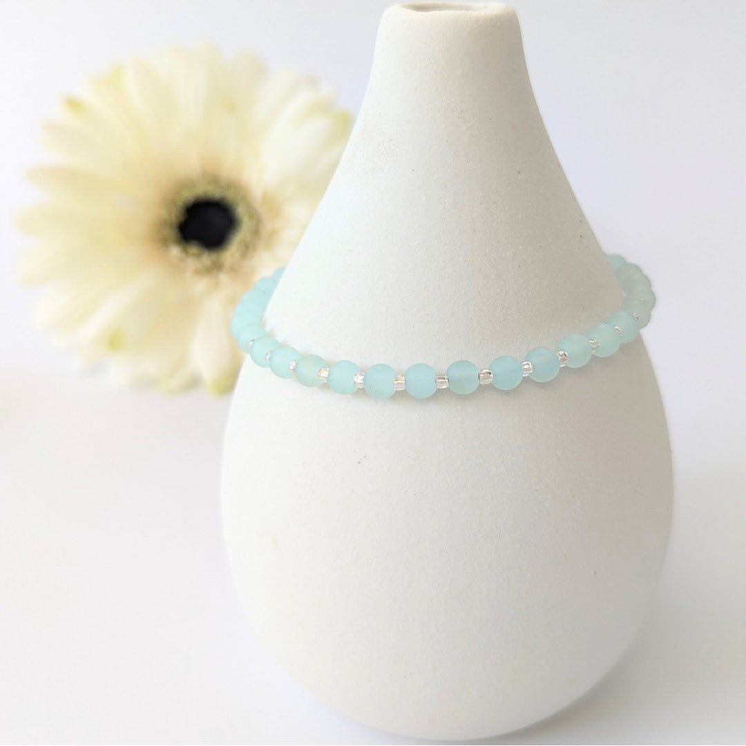 Sea Glass Bracelet - pale green