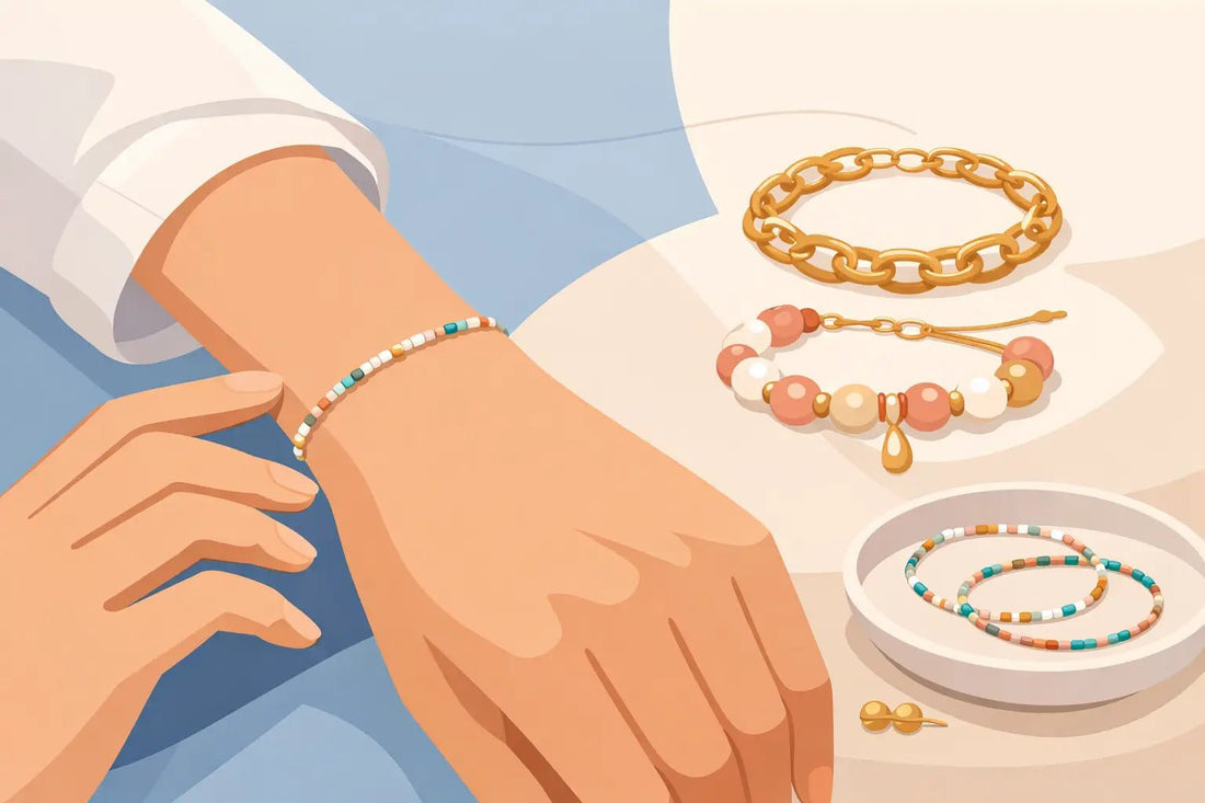 Why a Dainty Seed Bead Bracelet Fits Better - creations by cherie