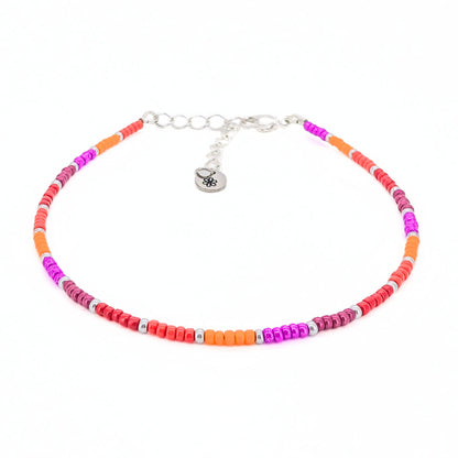 Dainty Adjustable Anklet - Sunset