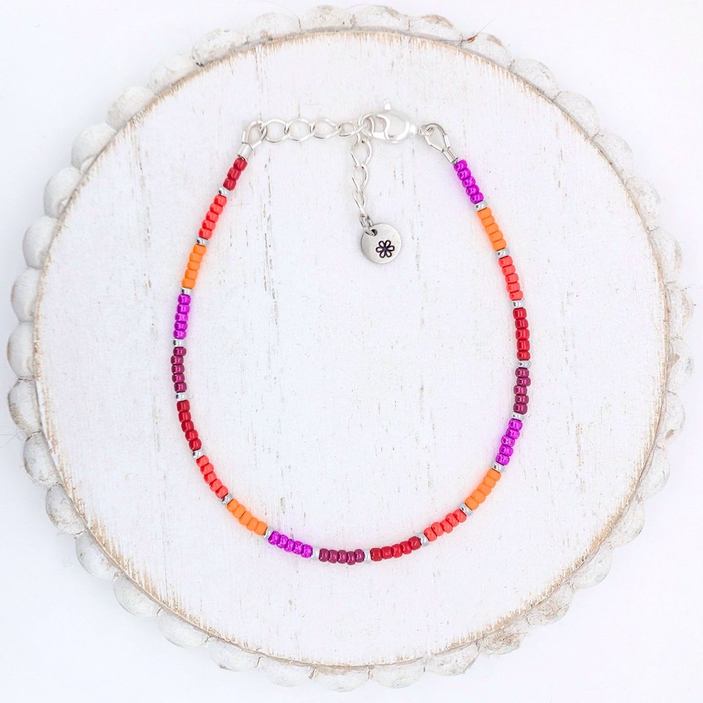 Dainty Adjustable Anklet - Sunset