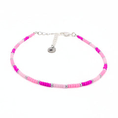Dainty Adjustable Anklet - Bubblegum