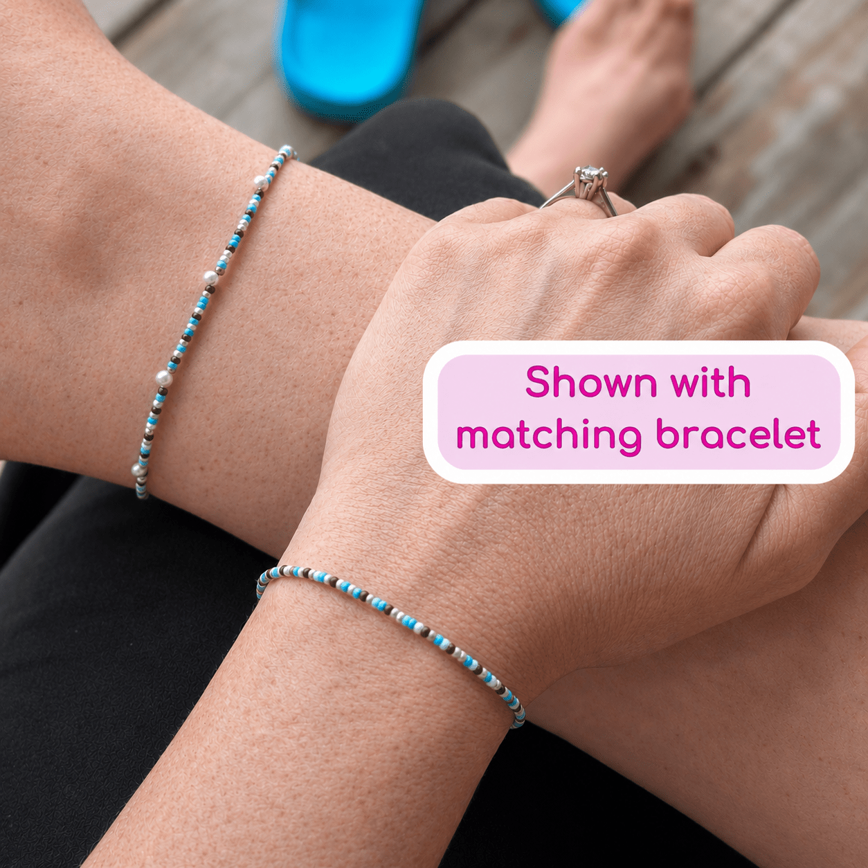 Dainty anklet · Desert Dune · 3 Adjustable Sizes