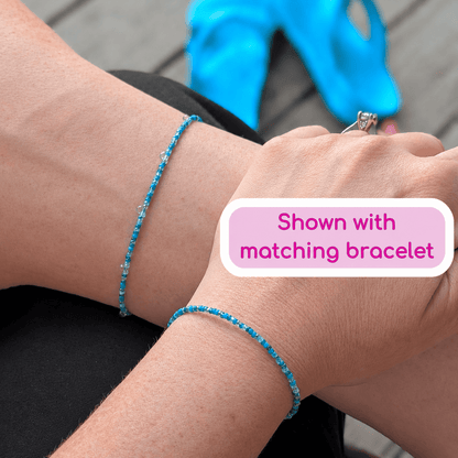 Dainty anklet · Emerald Pool · 3 Adjustable Sizes