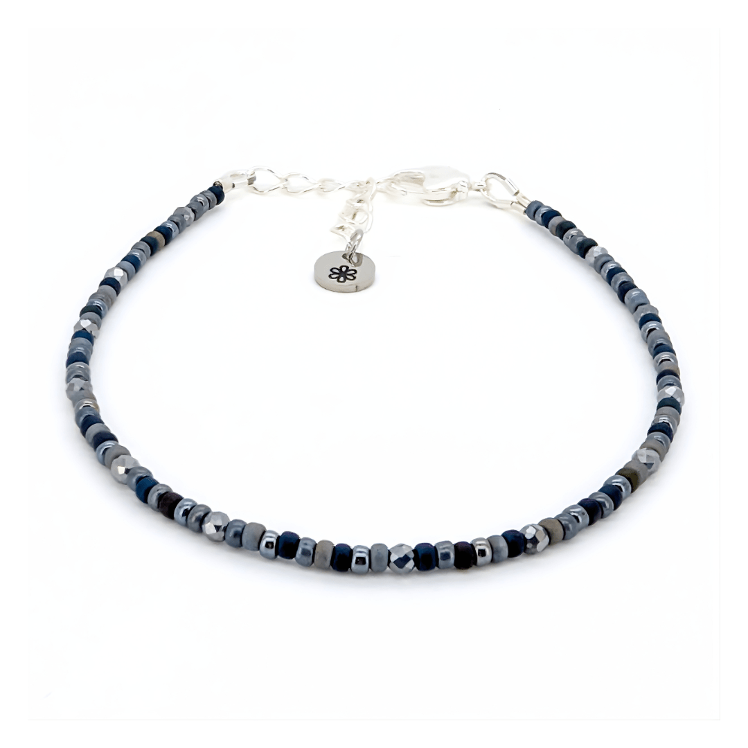 Dainty Bracelet - Black Ice