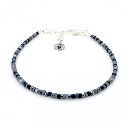 Dainty Bracelet - Black Ice
