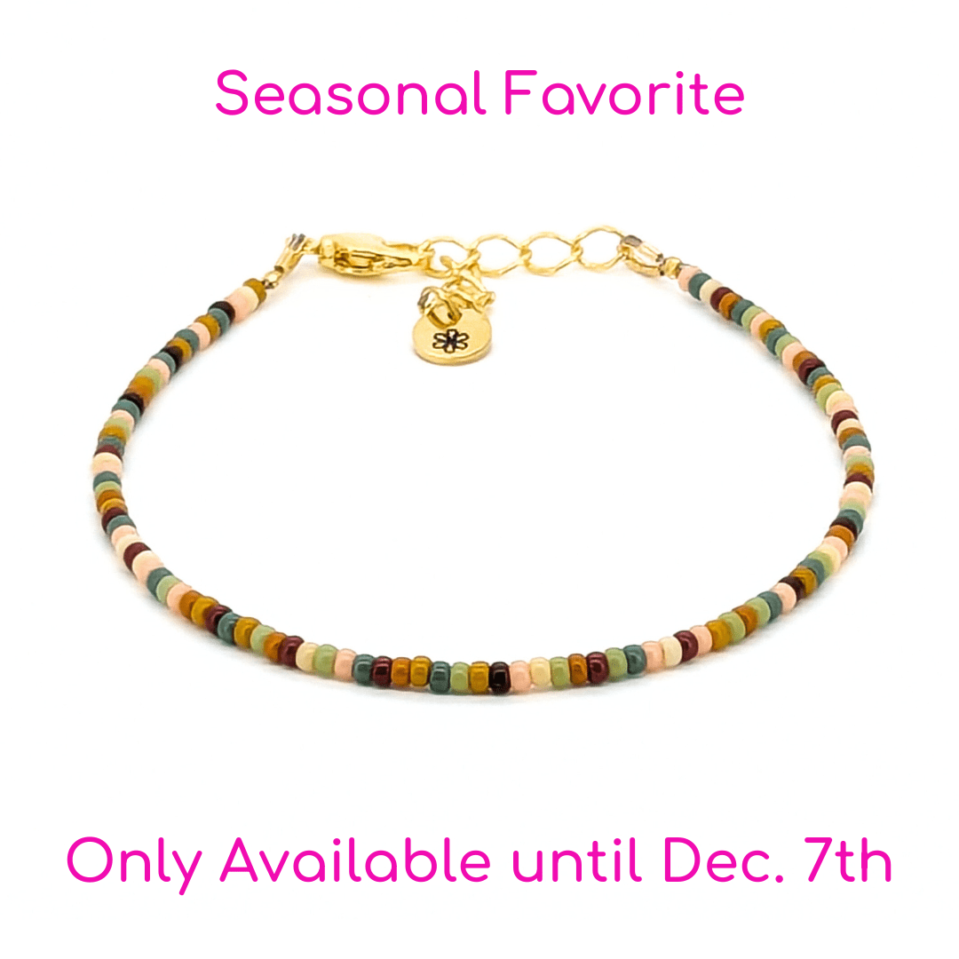 Dainty bracelet - Boho Rainbow