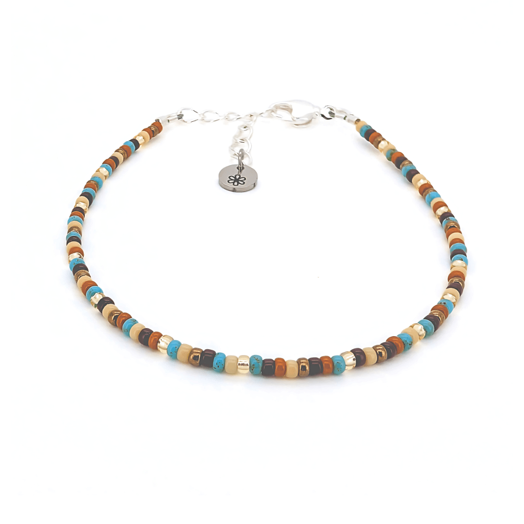 Dainty Bracelet - Canyon Skies - Silver Clasp