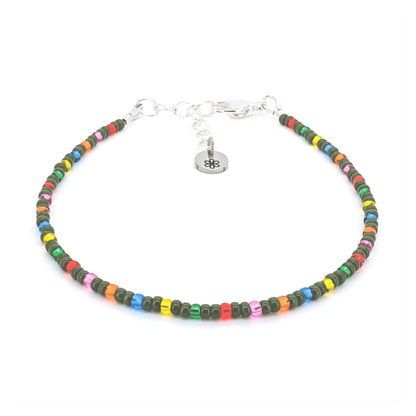 Dainty Bracelet - Christmas Lights - Silver Clasp