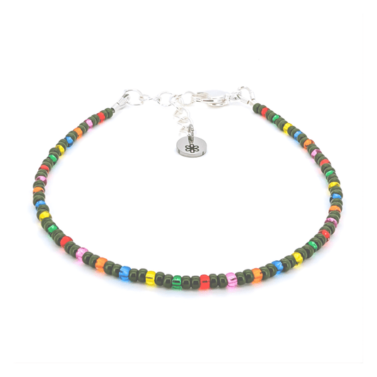 Dainty Bracelet - Christmas Lights - Silver Clasp