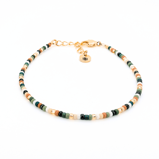 Dainty Bracelet - Evergreen Gold - Gold Clasp