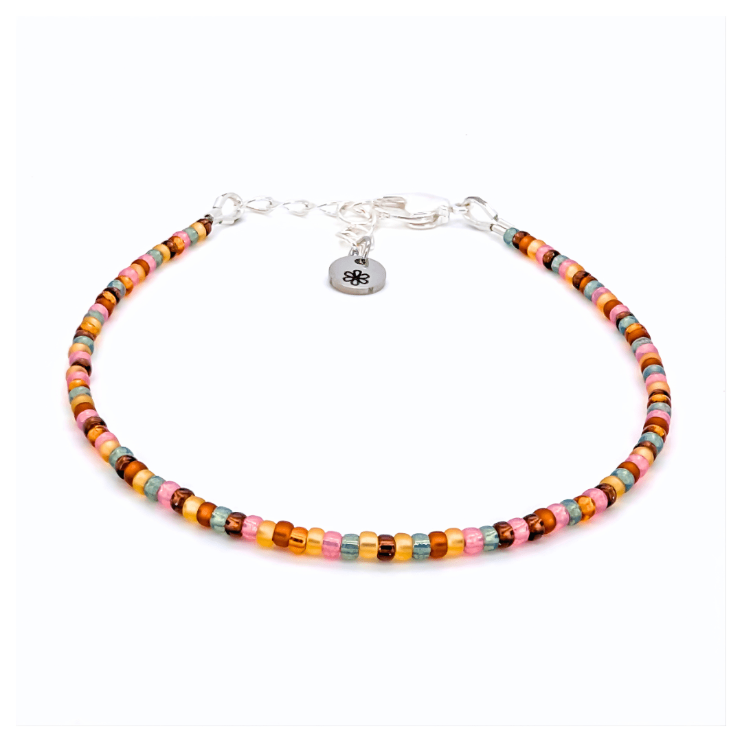 Dainty Bracelet - Gingerbread - Silver Clasp