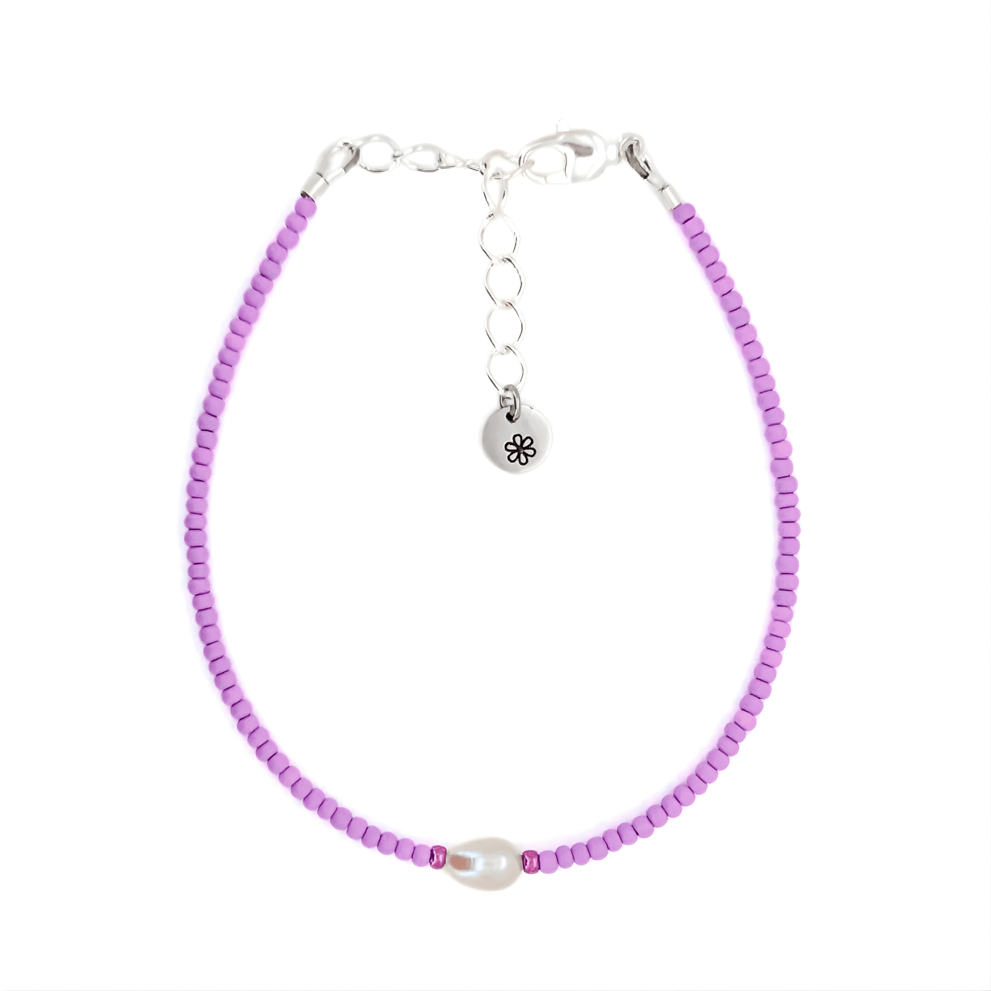 Dainty Bracelet - Lavender Pearl