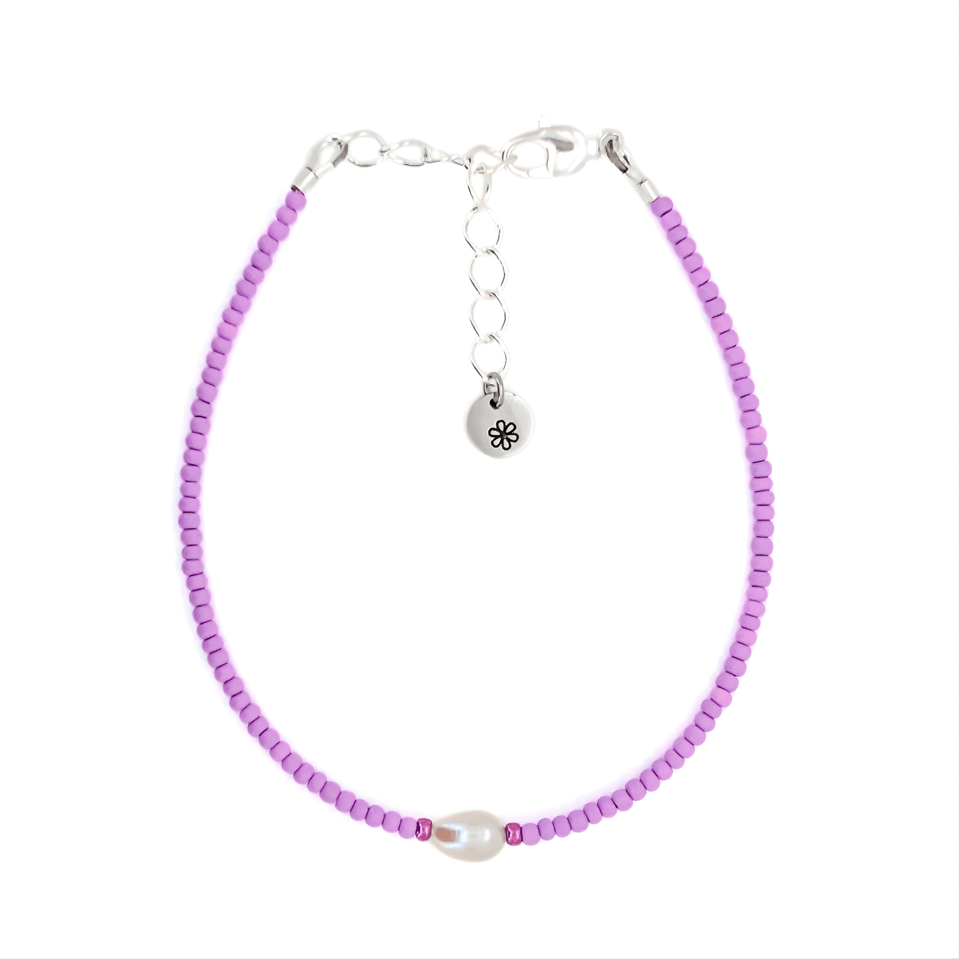 Dainty Bracelet - Lavender Pearl