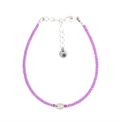 Dainty Bracelet - Lavender Pearl