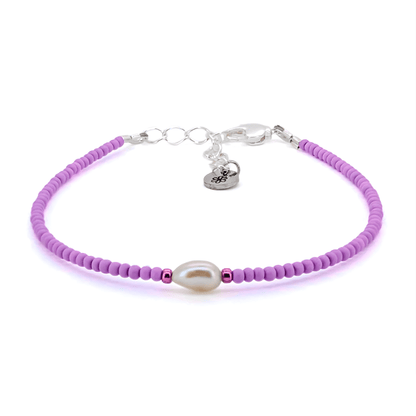 Dainty Bracelet - Lavender Pearl