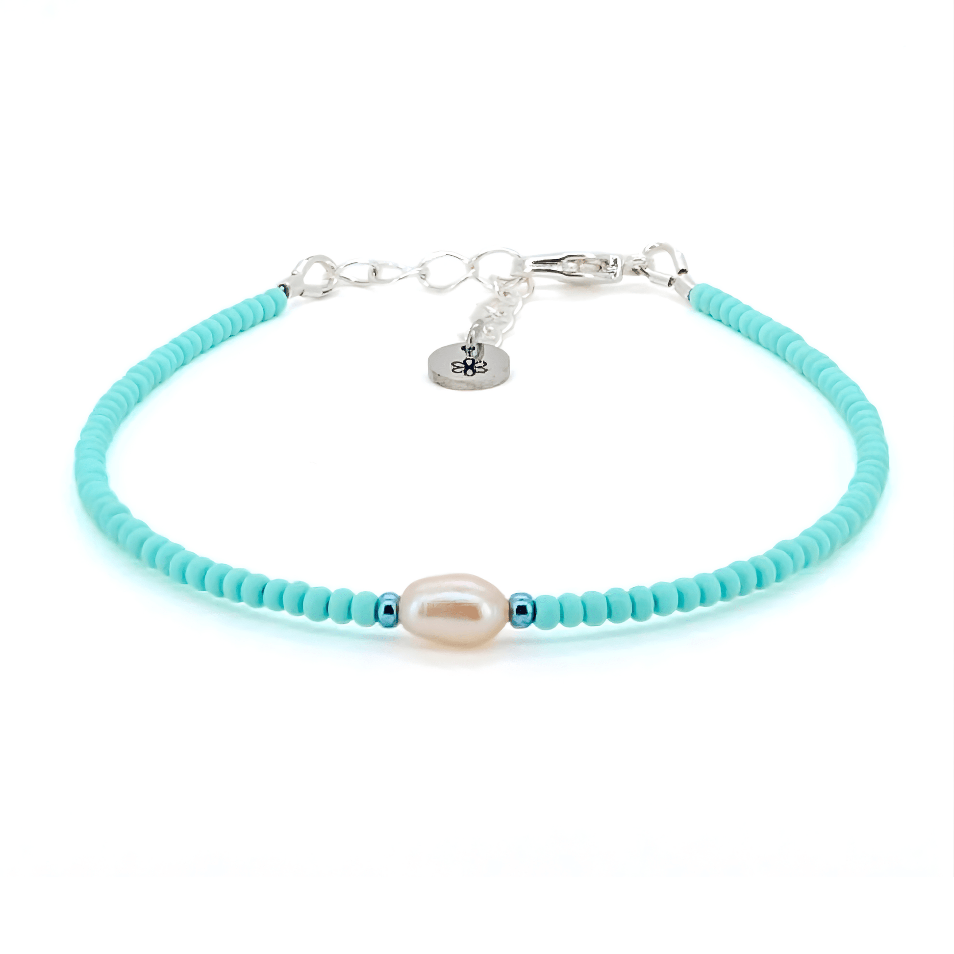 Dainty Bracelet - Mint Pearl