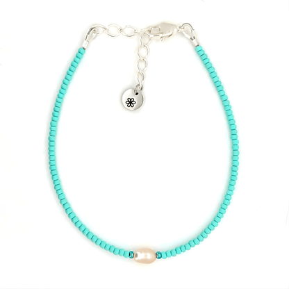 Dainty Bracelet - Mint Pearl