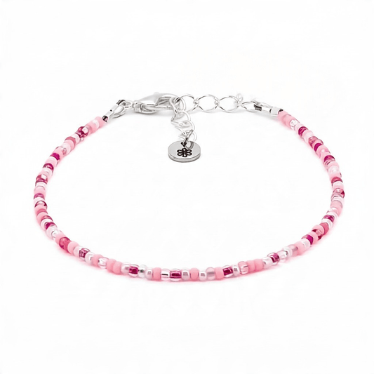 Dainty bracelet · Pink Frosting · 3 Adjustable Sizes