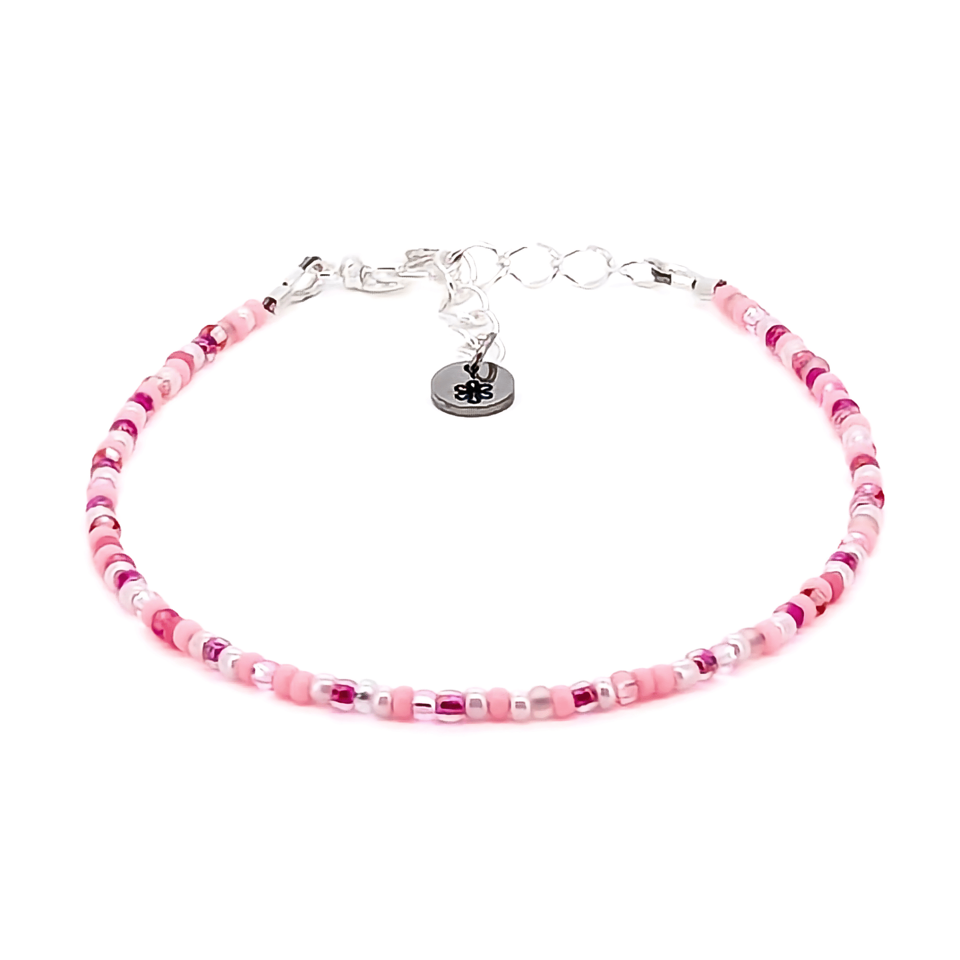 Dainty bracelet · Pink Frosting · Comfortable Fit · 3 Adjustable Sizes