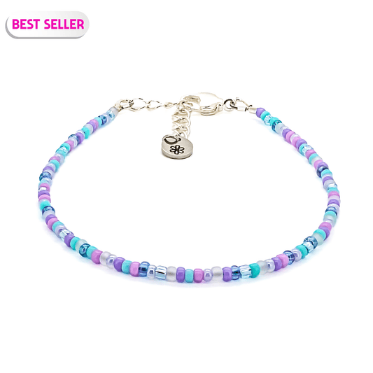 Dainty bracelet - Purple and Blue