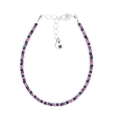 Dainty Bracelet - Slate Rose