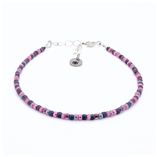 Dainty Bracelet - Slate Rose