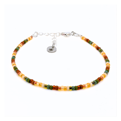 Dainty Bracelet - Spruce - Silver Clasp