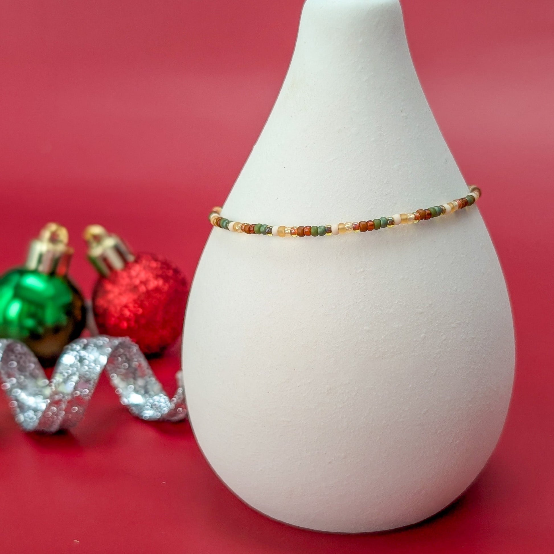 Dainty Bracelet - Spruce - Silver Clasp