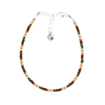 Dainty Bracelet - Spruce - Silver Clasp