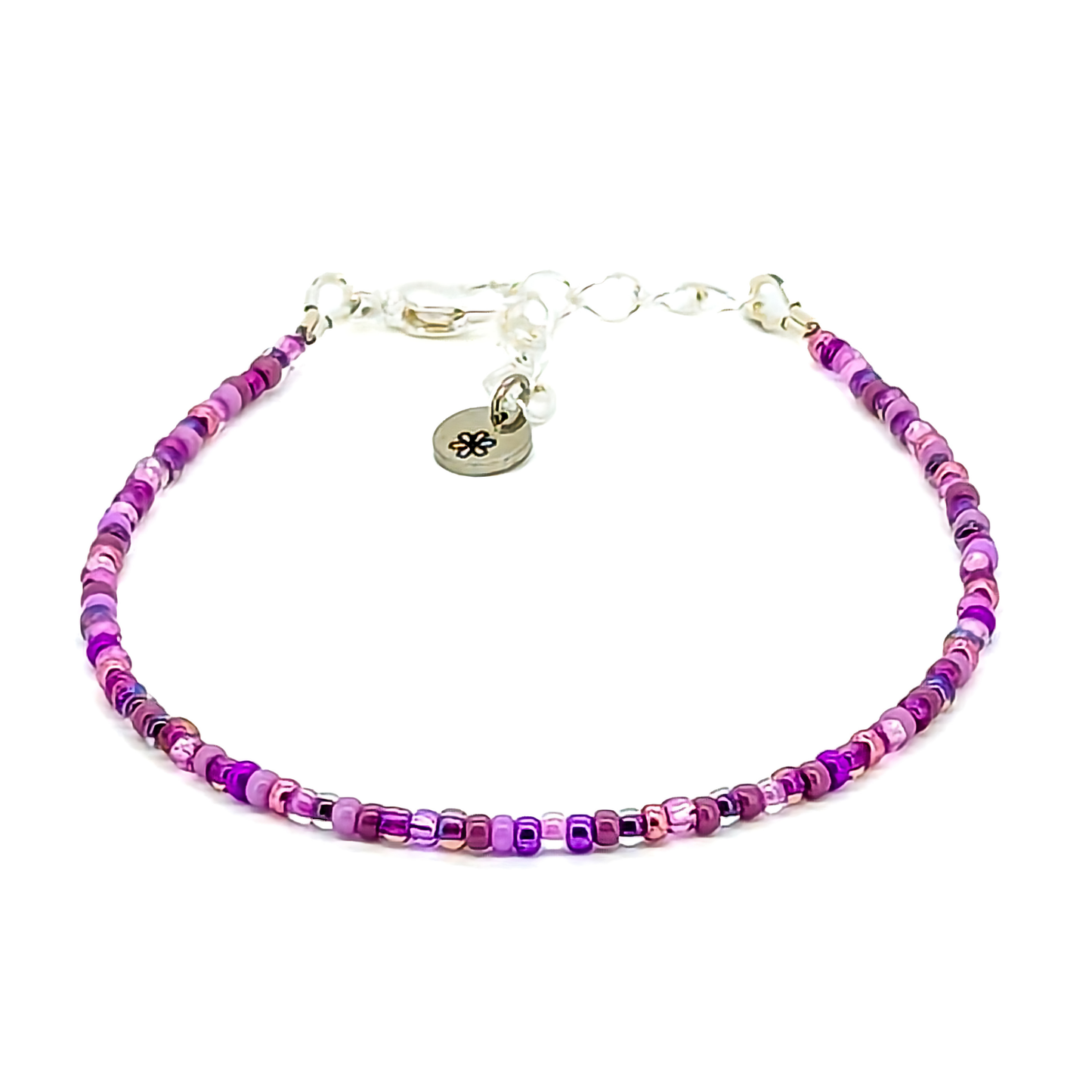 Dainty bracelet · Wild Violet · Comfortable Fit · 3 Adjustable Sizes