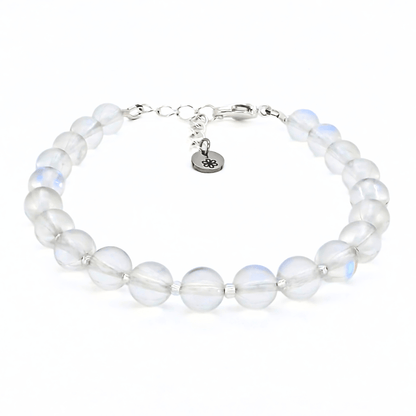 Mermaid Glass Bead Bracelet - Clear