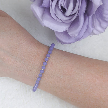 Sea Glass Bracelet - periwinkle - creations by cherie