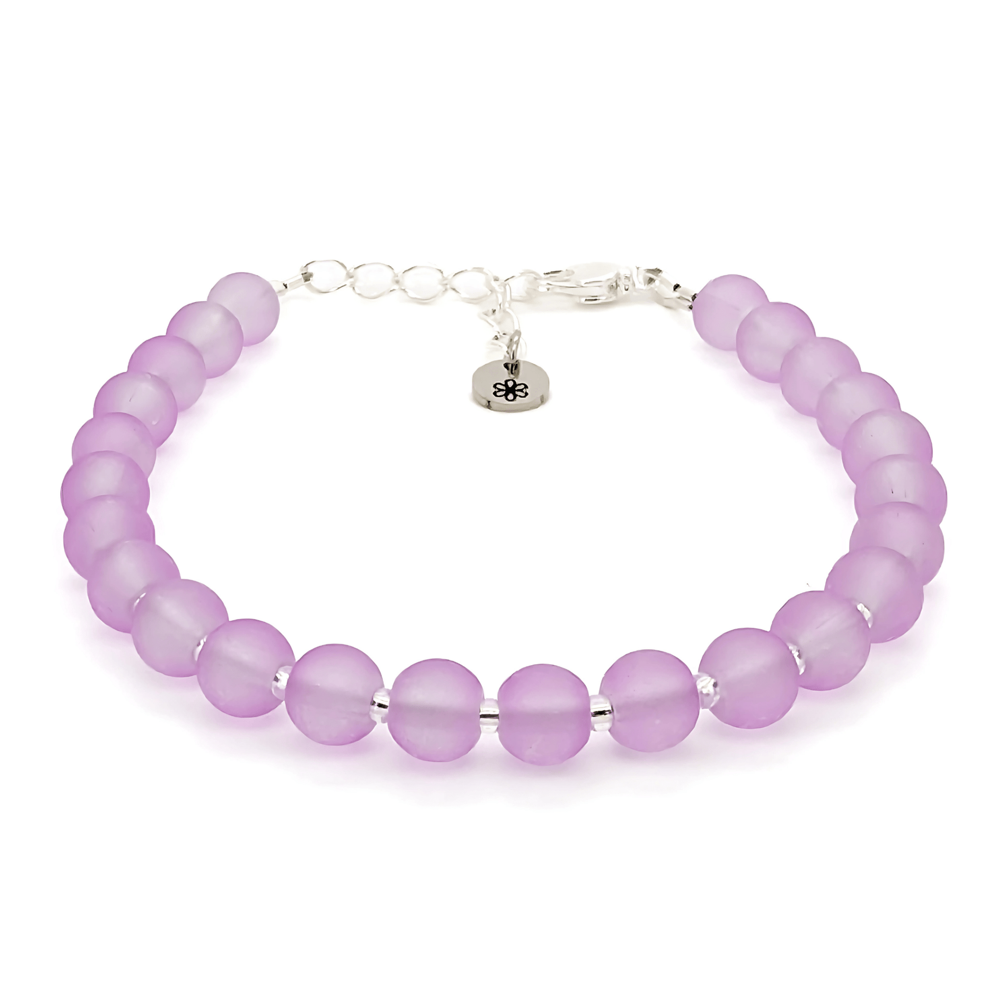 Sea Glass Bracelet - purple